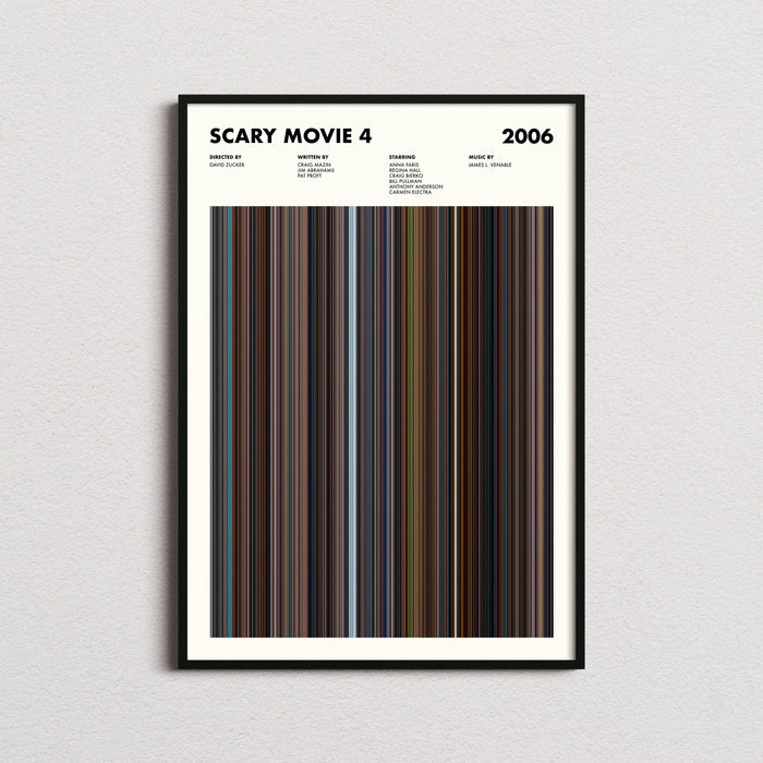 Scary Movie 4 Movie Barcode Poster