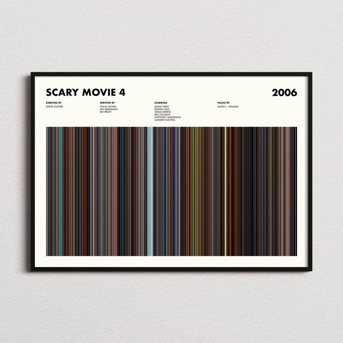 Scary Movie 4 Movie Barcode Poster