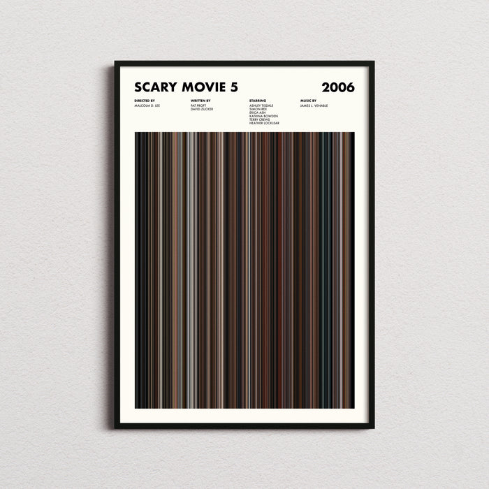 Scary Movie 5 Movie Barcode Poster