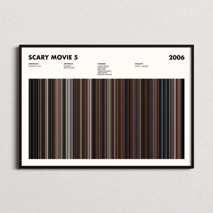 Scary Movie 5 Movie Barcode Poster