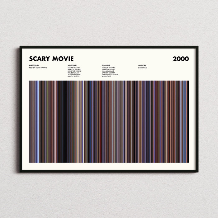Scary Movie Movie Barcode Poster
