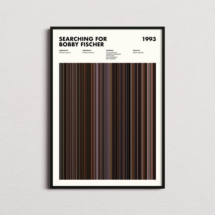 Searching For Bobby Fischer Movie Barcode Poster