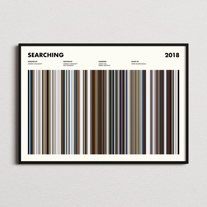 Searching Movie Barcode Poster