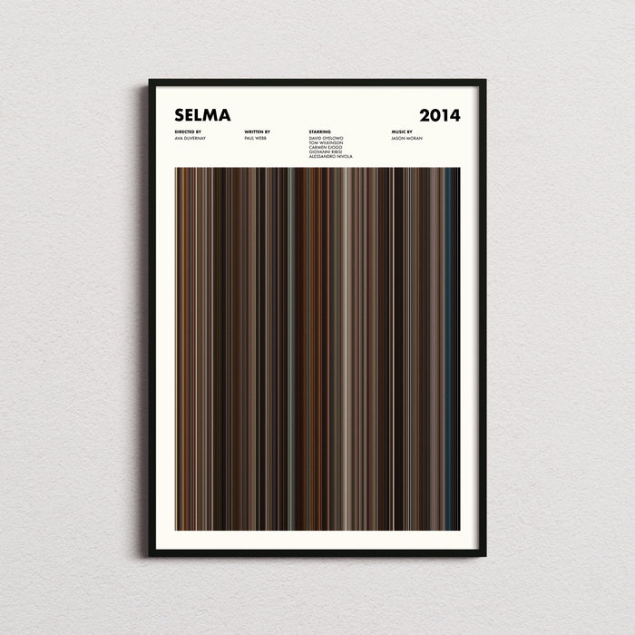 Selma Movie Barcode Poster