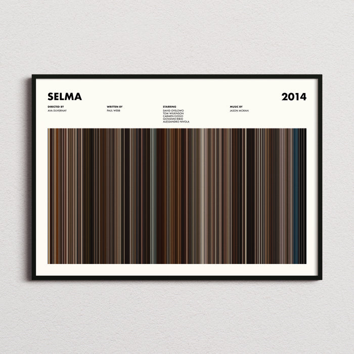 Selma Movie Barcode Poster