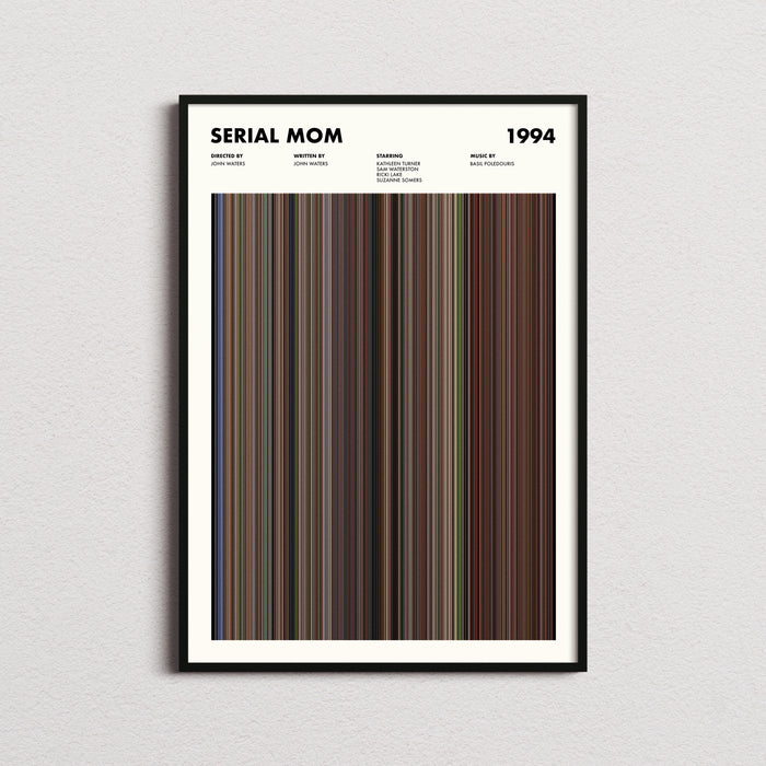 Serial Mom Movie Barcode Poster