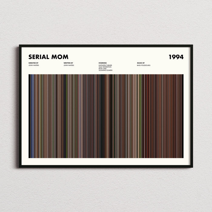 Serial Mom Movie Barcode Poster