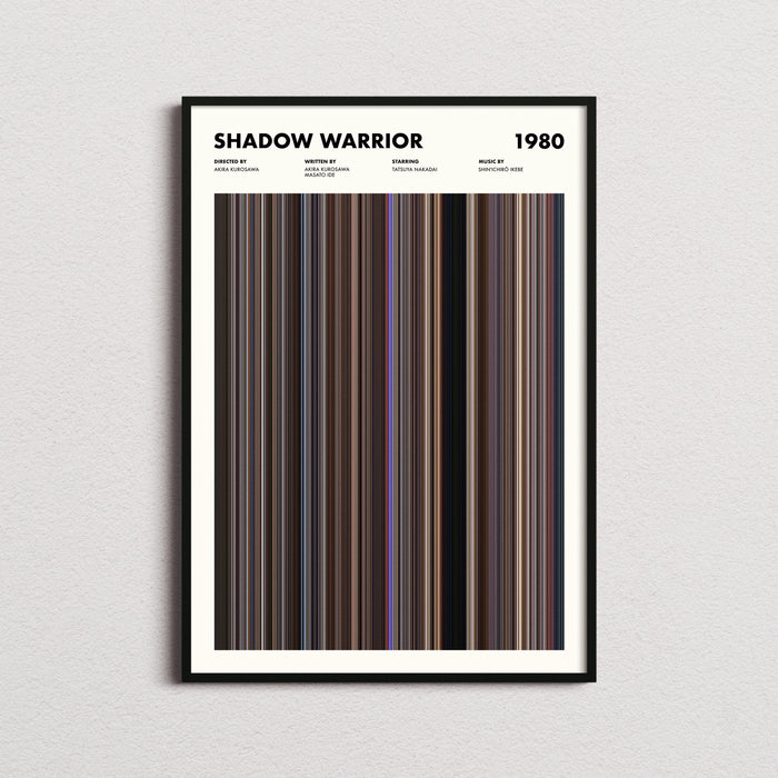 Shadow Warrior Movie Barcode Poster
