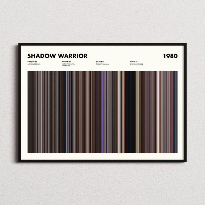 Shadow Warrior Movie Barcode Poster