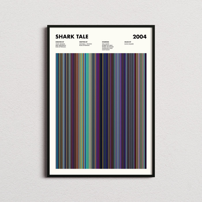 Shark Tale Movie Barcode Poster