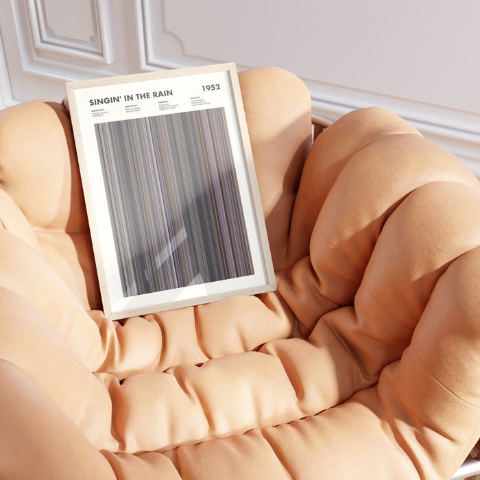 Singin' In The Rain Movie Barcode Poster