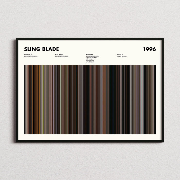 Sling Blade Movie Barcode Poster