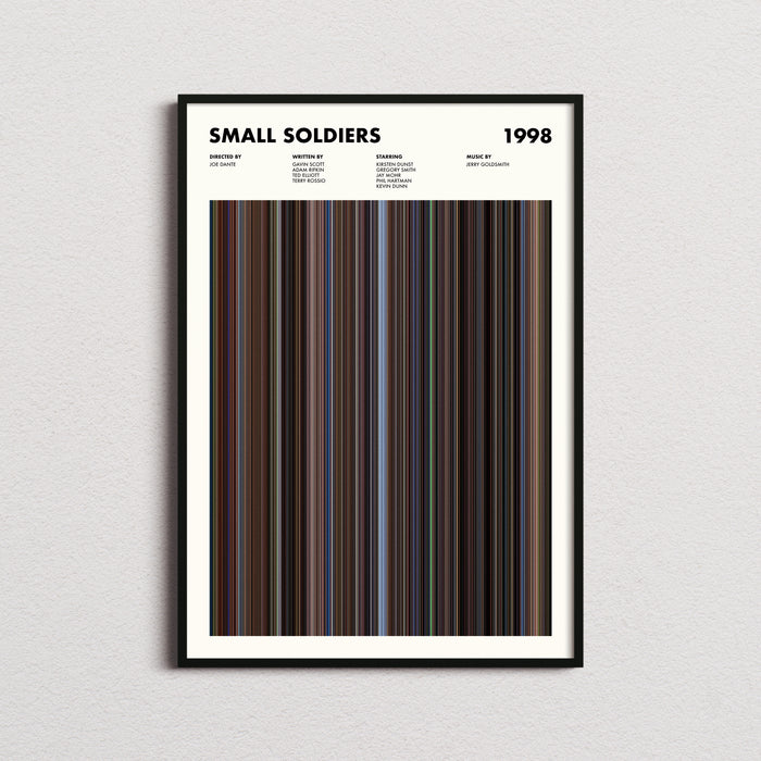 Small Soldiers Movie Barcode Poster