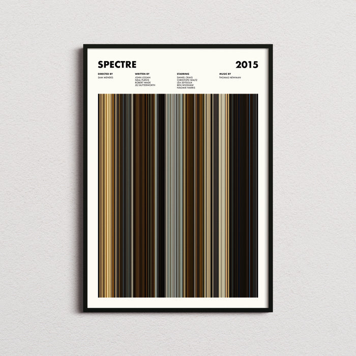 Spectre Movie Barcode Poster