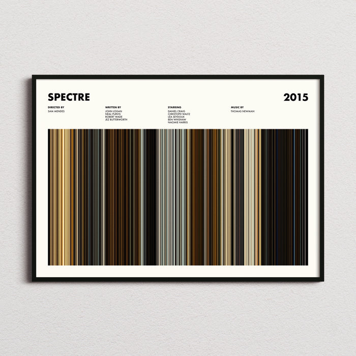 Spectre Movie Barcode Poster