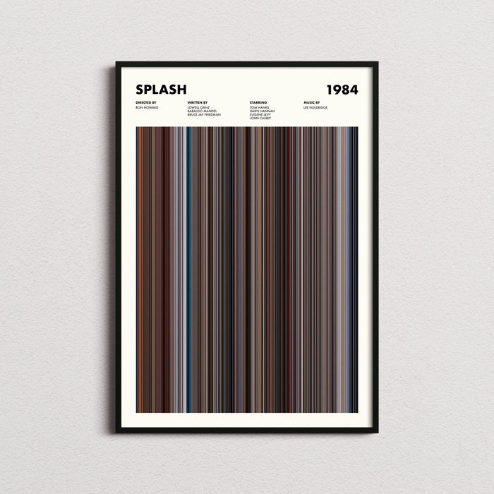 Splash Movie Barcode Poster