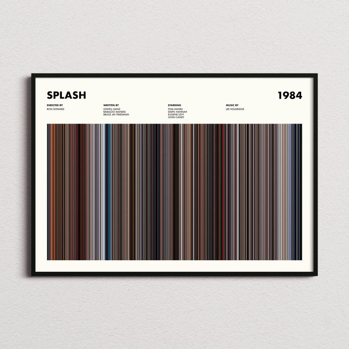 Splash Movie Barcode Poster