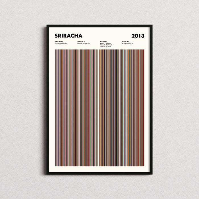 Sriracha Movie Barcode Poster