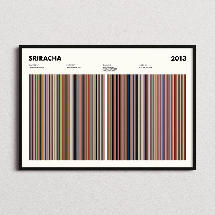 Sriracha Movie Barcode Poster