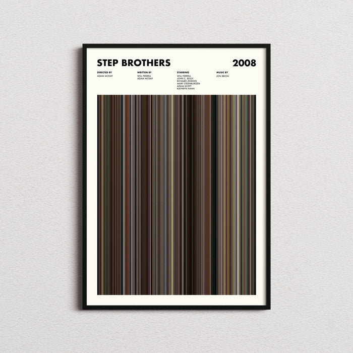 Step Brothers Movie Barcode Poster