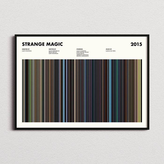 Strange Magic Movie Barcode Poster