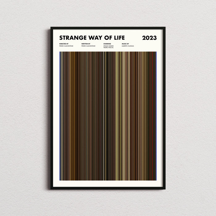 Strange Way of Life Movie Barcode Poster