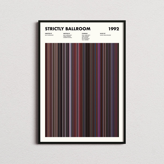 Strictly Ballroom Movie Barcode Poster