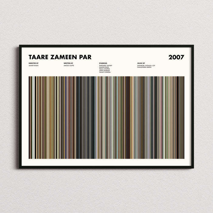Taare Zameen Par Movie Barcode Poster