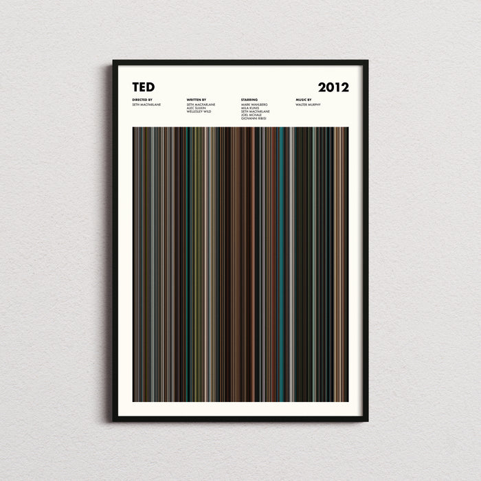 Ted Movie Barcode Poster