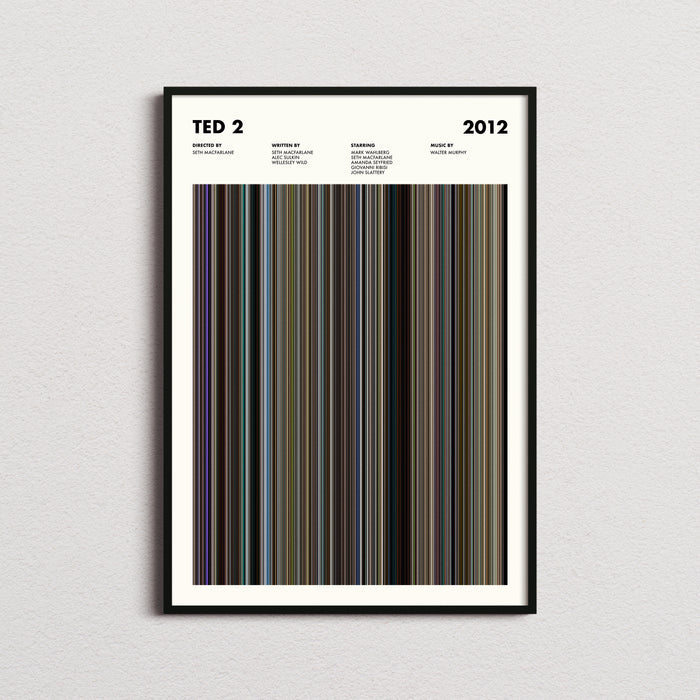 Ted 2 Movie Barcode Poster