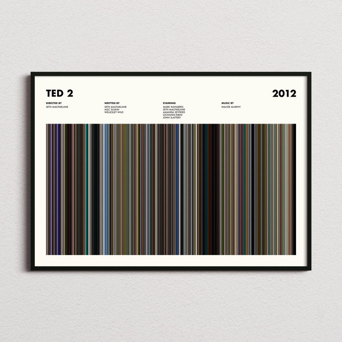 Ted 2 Movie Barcode Poster