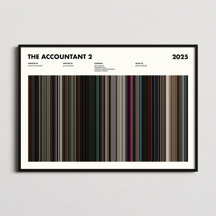 The Accountant 2 Movie Barcode Poster