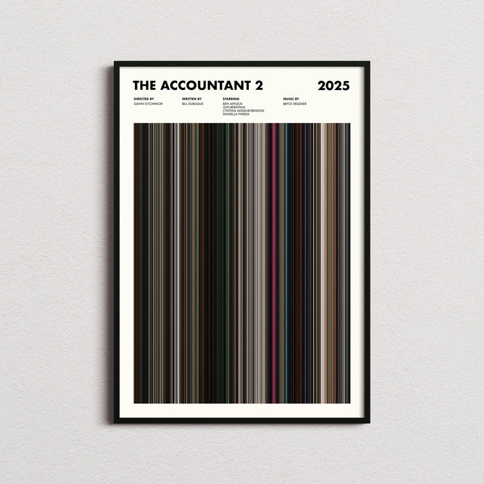 The Accountant 2 Movie Barcode Poster