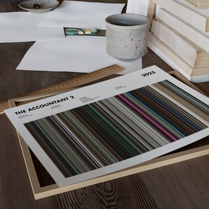 The Accountant 2 Movie Barcode Poster