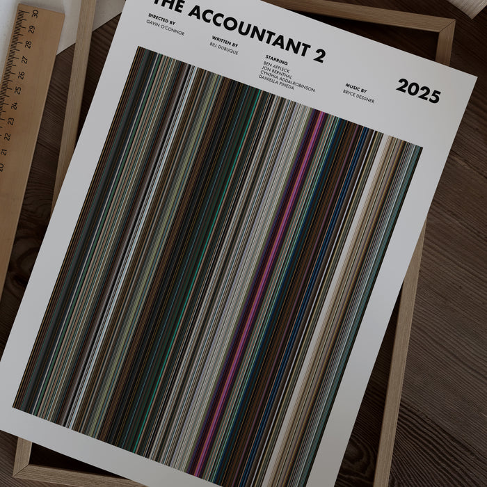 The Accountant 2 Movie Barcode Poster