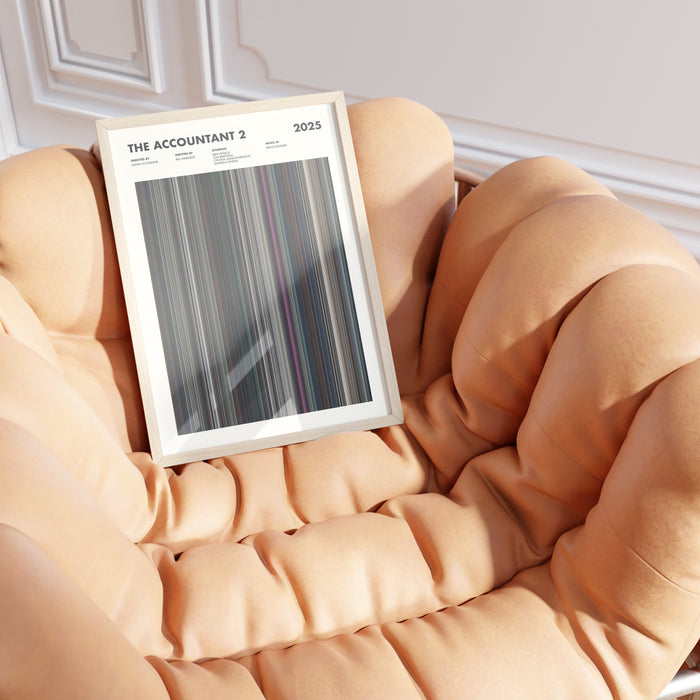 The Accountant 2 Movie Barcode Poster