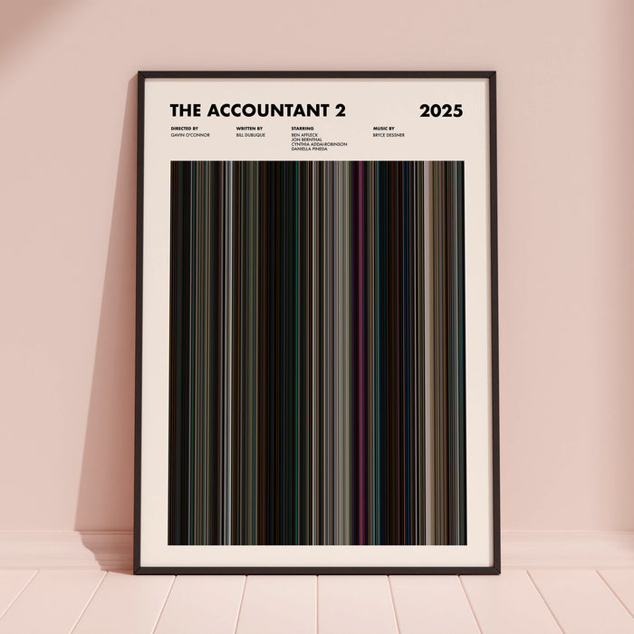 The Accountant 2 Movie Barcode Poster
