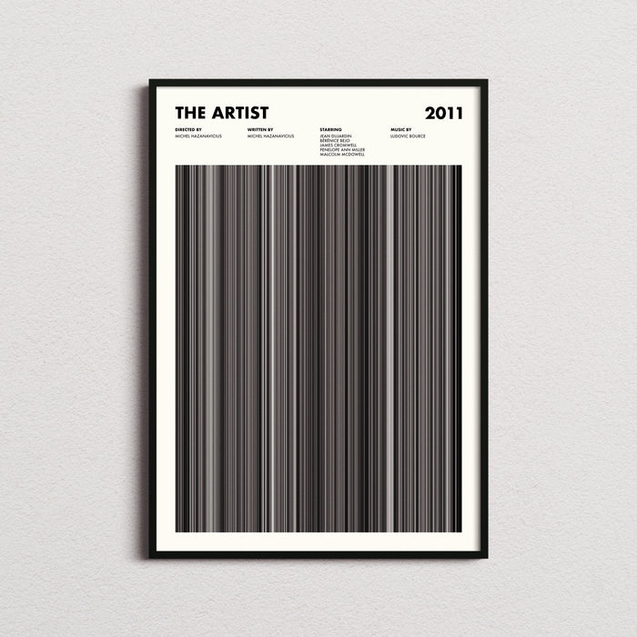 The Artist Movie Barcode Poster