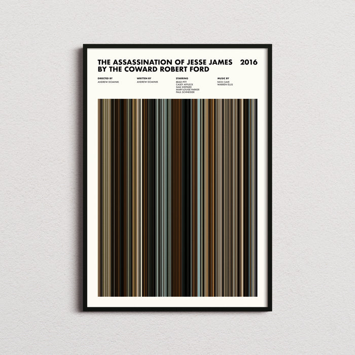 The Assassination of Jesse James Movie Barcode Poster