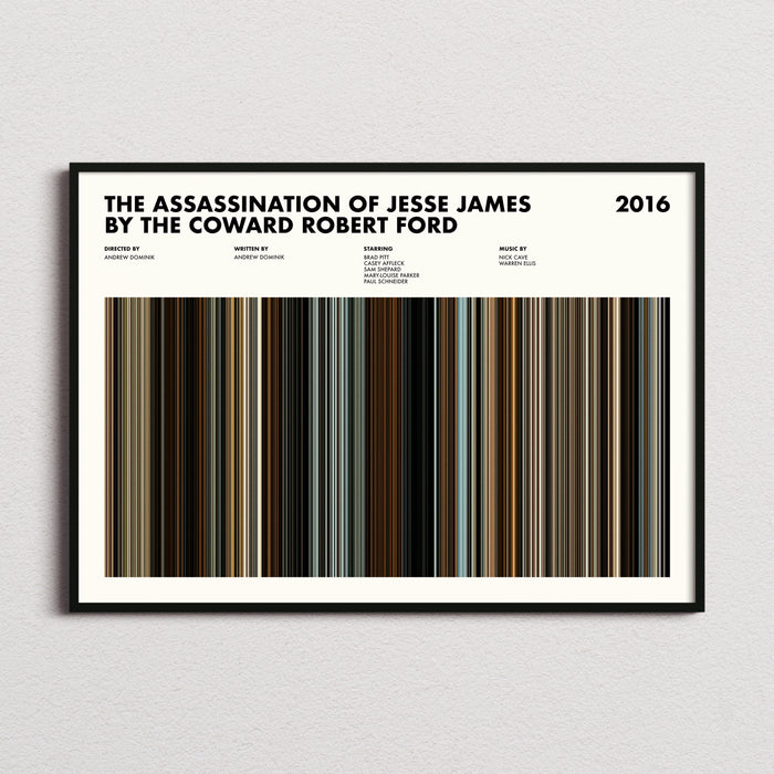 The Assassination of Jesse James Movie Barcode Poster