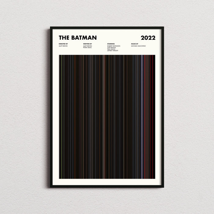 The Batman Movie Barcode Poster