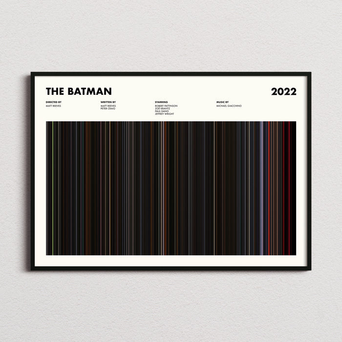The Batman Movie Barcode Poster