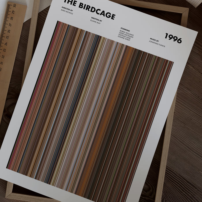 The Birdcage Movie Barcode Poster