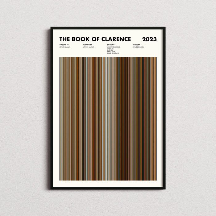 The Book of Clarence Movie Barcode Poster