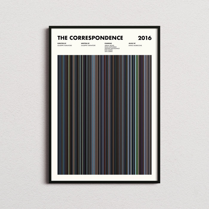 The Correspondence Movie Barcode Poster