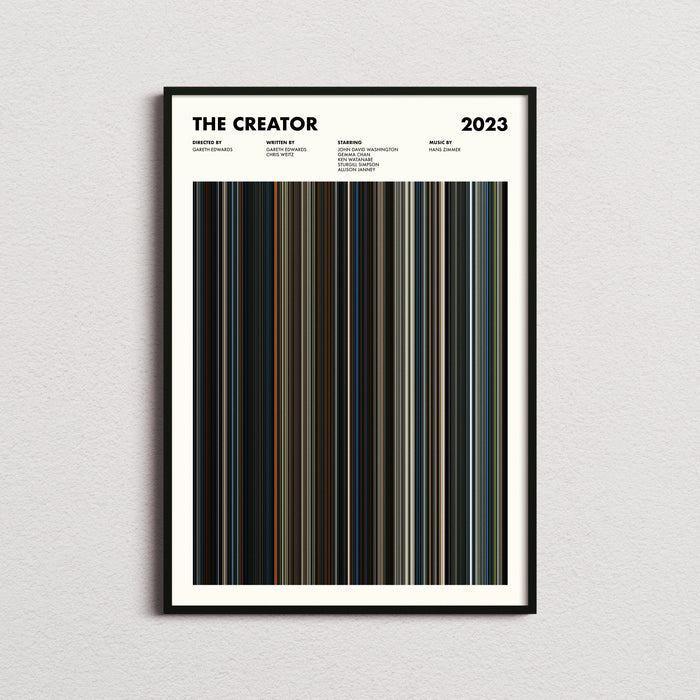 The Creator Movie Barcode Poster