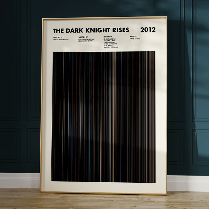 The Dark Knight Rises Movie Barcode Movie Barcode Poster