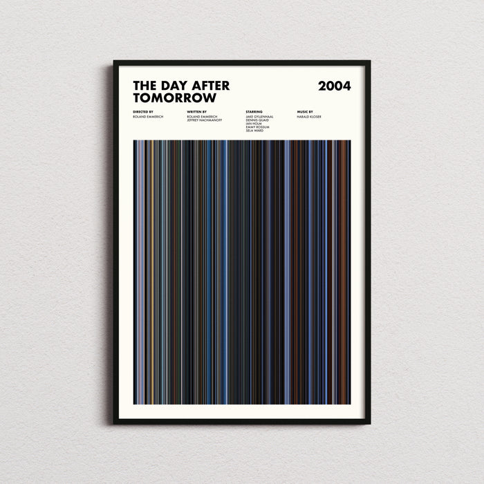 The Day After Tomorrow Movie Barcode Poster