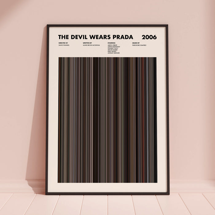 The Devil Wears Prada Movie Barcode Movie Barcode Poster