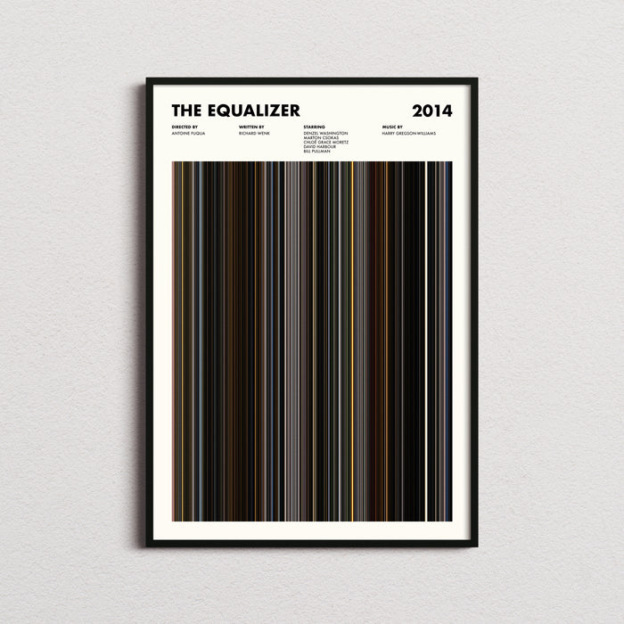 The Equalizer Movie Barcode Poster